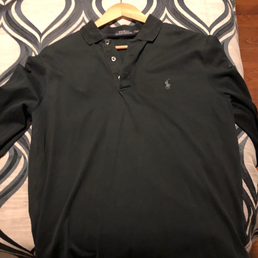 Polo by Ralph Lauren Black Long Sleeve Shirt